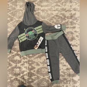 Star warms fleece lined sweat set NWT